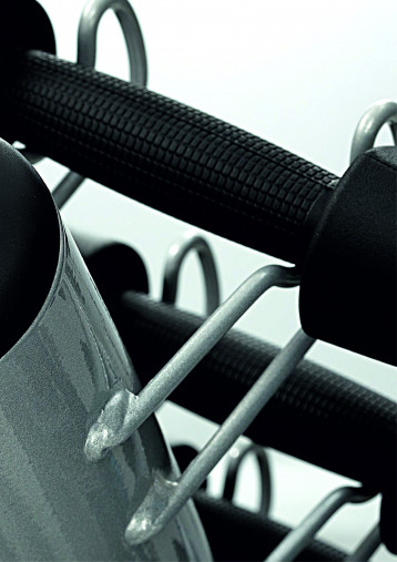 Стойка ZIVA для студийных гантелей на 30 пар белая