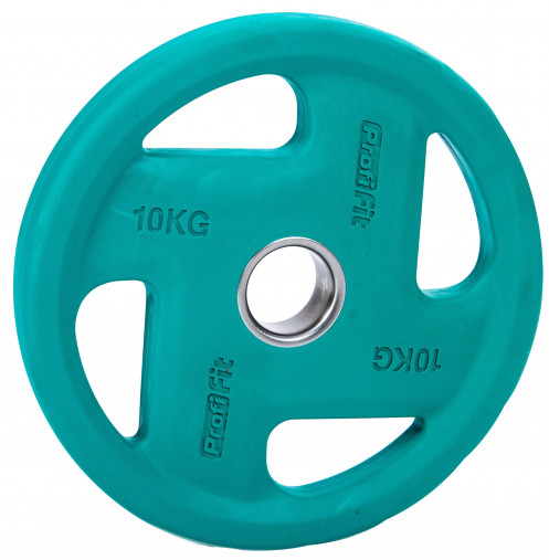 Диск обрезиненный PROFI-FIT олимпийский FASSION D-51, 10 кг (зеленый) Диск обрезиненный PROFI-FIT олимпийский FASSION D-51, 10 кг (зеленый)
