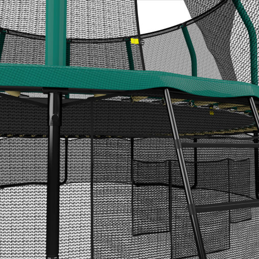 Батут пружинный с защитной сеткой UNIX line SUPREME GAME 10ft