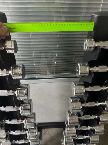 Стойка для хранения 10-ти пар хромированных гантелей Aerofit AFDR110 Стойка для хранения 10-ти пар хромированных гантелей Aerofit AFDR110