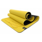 Мат для йоги 6 мм двухслойный перфорированный желтый Original Fit.Tools