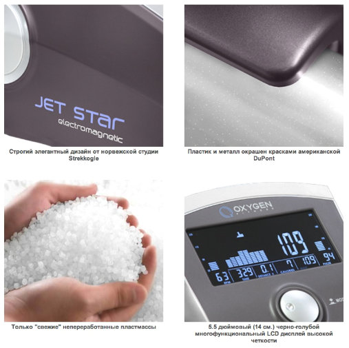 Велотренажер Oxygen Jet Star - дизайн