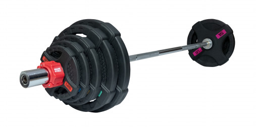 Штанга олимпийская наборная 128 кг OFT (диски 50 мм с двумя хватами, гриф 220 см) Штанга олимпийская наборная 128 кг OFT (диски 50 мм с двумя хватами, гриф 220 см)