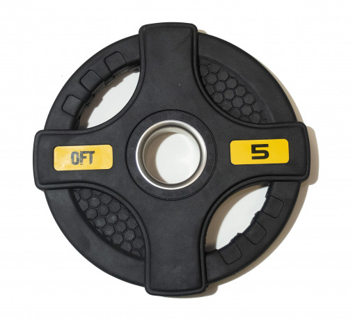 Штанга олимпийская наборная 128 кг OFT (диски 50 мм с двумя хватами, гриф 220 см) Штанга олимпийская наборная 128 кг OFT (диски 50 мм с двумя хватами, гриф 220 см)