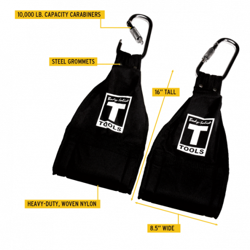 Подвесные петли Береша (подвесные петли для турника, петли для пресса) Body-Solid AAB2