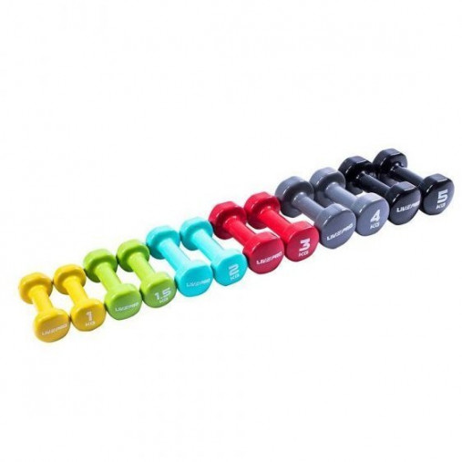 Гантели для аэробики LIVEPRO Colored Studio Dumbbell 1 кг, желтый Гантели для аэробики LIVEPRO Colored Studio Dumbbell 1 кг, желтый