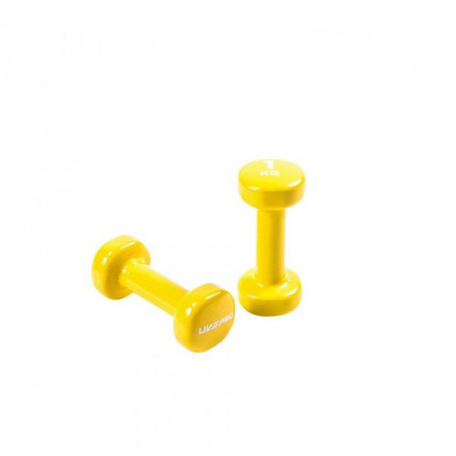 Гантели для аэробики LIVEPRO Colored Studio Dumbbell 1 кг, желтый Гантели для аэробики LIVEPRO Colored Studio Dumbbell 1 кг, желтый