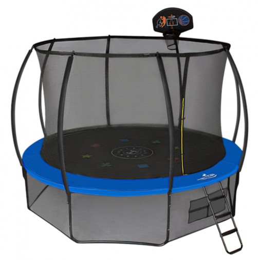 Батут Hasttings Air Game Basketball 10FT (3,05 м) с баскетбольным кольцом + внутренней сеткой и двухсторонним защитным матом (зеленый/синий) Батут Hasttings Air Game Basketball 10FT (3,05 м) с баскетбольным кольцом + внутренней сеткой и двухсторонним защитным матом (зеленый/синий)