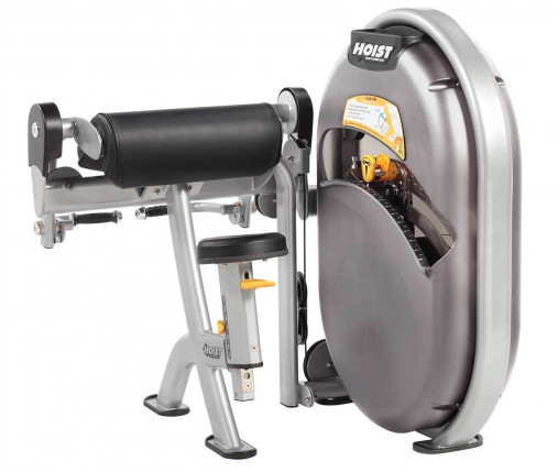 Силовой тренажер Бицепс сидя HOIST CL-3102 (матовый черный/черный) грузоблочный со встроенным стеком 91 кг