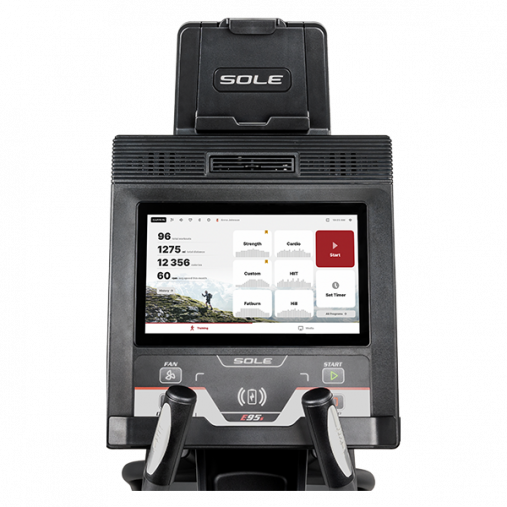 Эллиптический тренажер Sole Fitness Е95S (2023) с изменяемой длиной шага (46 - 61 см) Эллиптический тренажер Sole Fitness Е95S (2023) с изменяемой длиной шага (46 - 61 см)