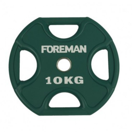 Диск X-Training уретановый цветной FOREMAN FM/UPX-10KG-GN (10 кг) Диск X-Training уретановый цветной FOREMAN FM/UPX-10KG-GN (10 кг)