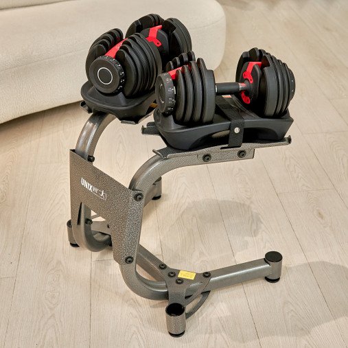 Стойка для регулируемых гантелей UNIXFIT 24 кг Стойка для регулируемых гантелей UNIXFIT 24 кг