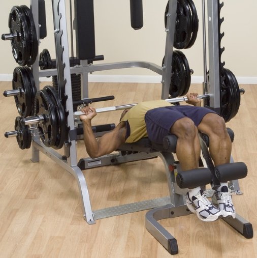 Машина Смита + Силовая стойка для штанги Body-Solid GS348