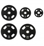 Набор олимпийских дисков 51 мм BRONZE GYM 2,5-20 кг (105 кг) с хватами