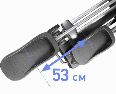 Длина шага составляет 53 см
