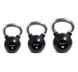 Гиря обрезиненная с хромированной рукояткой, AeroFit, 12 кг.