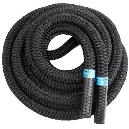 Тренировочный канат AEROBIS Battle Rope V2, длина 10 м, диаметр 40 мм, вес 9,4 кг, черный Тренировочный канат AEROBIS Battle Rope V2, длина 10 м, диаметр 40 мм, вес 9,4 кг, черный