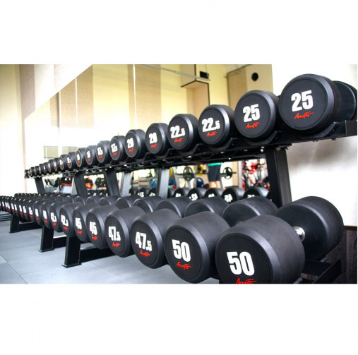 Набор обрезиненных гантелей от 2.5 до 25кг AeroFit AFDB2.5-25 Набор обрезиненных гантелей от 2.5 до 25кг AeroFit AFDB2.5-25