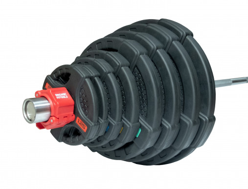 Штанга олимпийская наборная 180 кг OFT (диски 50 мм с двумя хватами (2hgp), усил. гриф олимп. хром. 220 см)