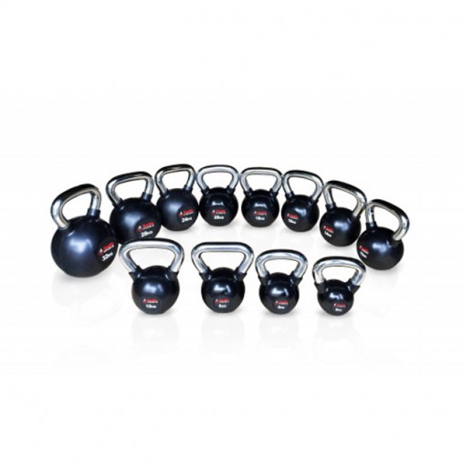 Стальная обрезиненная гиря со стальной рукояткой Smith Strength, Размер: 18 кг