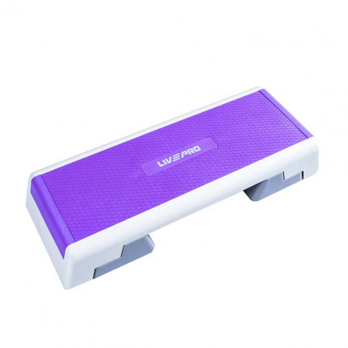 Степ-платформа LIVEPRO Aerobic Fitness Step фиолетовый/серый Степ-платформа LIVEPRO Aerobic Fitness Step фиолетовый/серый
