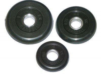 Блин "Стандарт" обрезиненный черный MB 1.25 кг ф26 мм