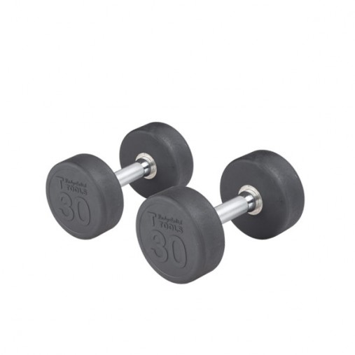 Набор полиуретановых гантелей Body-Solid от 5 до 50 lb (пары) со стойкой Набор полиуретановых гантелей Body-Solid от 5 до 50 lb (пары) со стойкой