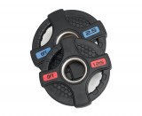 Диск олимпийский обрезиненный черный с двумя хватами 2.5 кг Original Fit.Tools ф50 мм