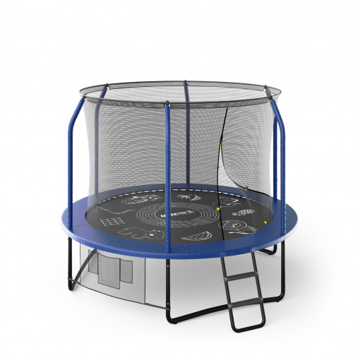 Батут UNIX line SUPREME GAME 8 ft (2.44 м) с внутренней защитной сетью (синий) Батут UNIX line SUPREME GAME 8 ft (2.44 м) с внутренней защитной сетью (синий)