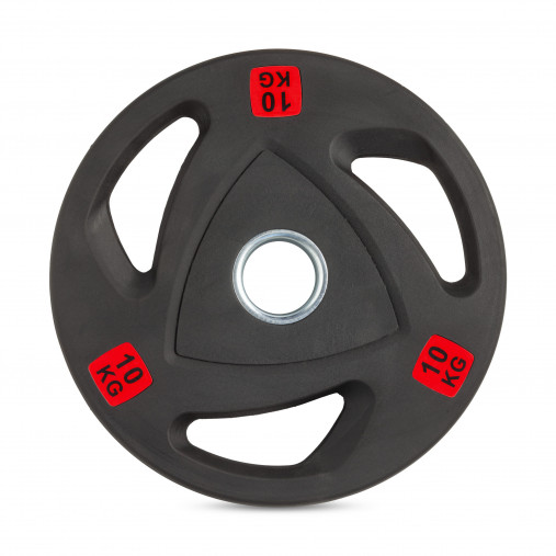 Диск 51 мм. NEO полиуретановый с 3-мя хватами VictoryFit олимпийский 10 кг Диск 51 мм. NEO полиуретановый с 3-мя хватами VictoryFit олимпийский 10 кг