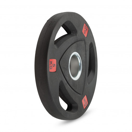 Диск 51 мм. NEO полиуретановый с 3-мя хватами VictoryFit олимпийский 5 кг Диск 51 мм. NEO полиуретановый с 3-мя хватами VictoryFit олимпийский 5 кг