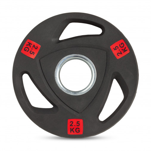 Диск 51 мм. NEO полиуретановый с 3-мя хватами VictoryFit олимпийский 2,5 кг Диск 51 мм. NEO полиуретановый с 3-мя хватами VictoryFit олимпийский 2,5 кг