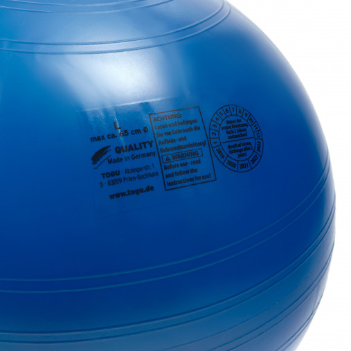 Гимнастический мяч TOGU ABS Powerball 65 см синий Гимнастический мяч TOGU ABS Powerball 65 см синий