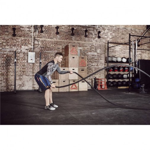 Канат REEBOK Battling Rope для Кроссфит RSRP-10050 длина 10м, хват 3,8 см Канат REEBOK Battling Rope для Кроссфит RSRP-10050 длина 10м, хват 3,8 см