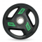 Диск обрезиненный c хватом UNIX Fit PRO 10 кг, 51 мм, олимпийский, зеленый