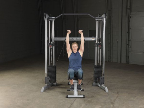 Сдвоенная блочная стойка / Кроссовер угловой Body-Solid GDCC200 со стеками 72.5 кг