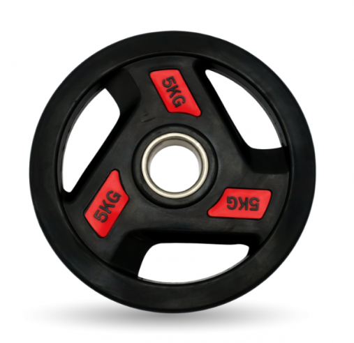 Набор олимпийских дисков 51 мм. обрезиненных от 2,5-25 кг UNIX Fit PRO c хватом (комплект 155​ кг, 12 шт)