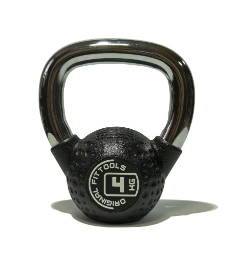 Гиря 4 кг с хромированной ручкой полиуретановая (CPU) Гиря 4 кг с хромированной ручкой полиуретановая (CPU)