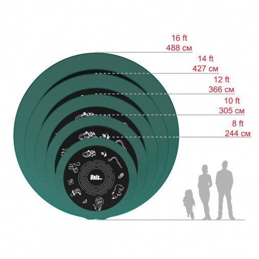 Батут пружинный с защитной сеткой UNIX line SUPREME GAME 16ft (синий) + баскетбольный набор Батут пружинный с защитной сеткой UNIX line SUPREME GAME 16ft (синий) + баскетбольный набор