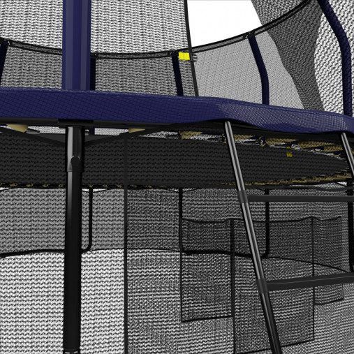 Батут пружинный с защитной сеткой UNIX line SUPREME GAME 16ft (синий) + баскетбольный набор Батут пружинный с защитной сеткой UNIX line SUPREME GAME 16ft (синий) + баскетбольный набор