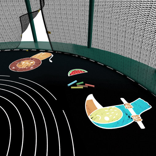 Батут каркасный UNIX line 12 ft (3.66 м) SUPREME GAME (green) с внутренней защитной сетью, зеленый Батут каркасный UNIX line 12 ft (3.66 м) SUPREME GAME (green) с внутренней защитной сетью, зеленый