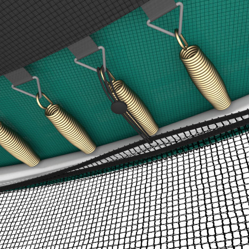 Батут каркасный UNIX line 12 ft (3.66 м) SUPREME GAME (green) с внутренней защитной сетью, зеленый Батут каркасный UNIX line 12 ft (3.66 м) SUPREME GAME (green) с внутренней защитной сетью, зеленый