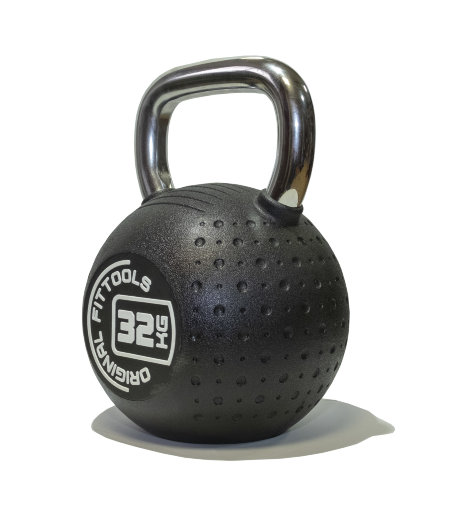 Гиря 32 кг с хромированной ручкой полиуретановая (CPU) Гиря 32 кг с хромированной ручкой полиуретановая (CPU)