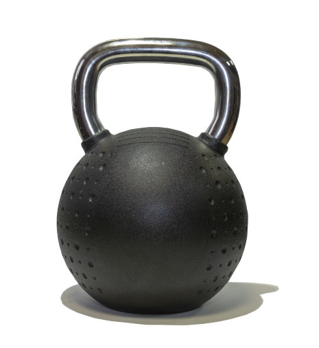 Гиря 32 кг с хромированной ручкой полиуретановая (CPU) Гиря 32 кг с хромированной ручкой полиуретановая (CPU)