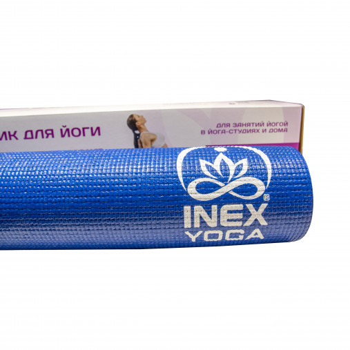 Коврик для йоги INEX Yoga Mat 170 x 60 x 0,35 см, синий, Коврик для йоги INEX Yoga Mat 170 x 60 x 0,35 см, синий,
