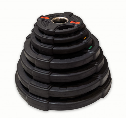 Диск олимпийский обрезиненный черный с двумя хватами 1.25 кг Original Fit.Tools ф50 мм Диск олимпийский обрезиненный черный с двумя хватами 1.25 кг Original Fit.Tools ф50 мм