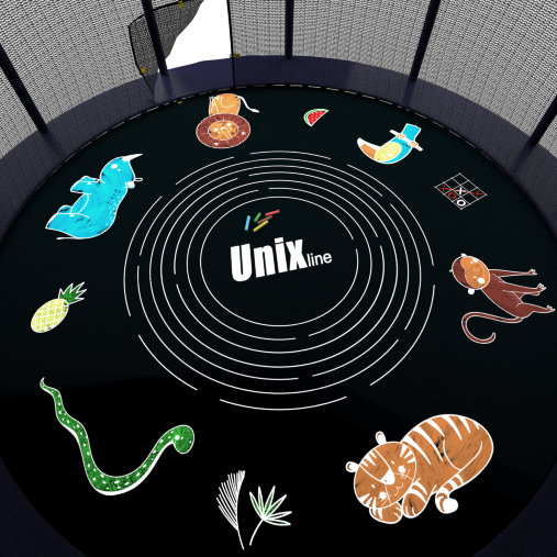 Батут каркасный UNIX line 14 ft (4.27 м) SUPREME GAME (синий) с внутренней защитной сетью и лесницей Батут каркасный UNIX line 14 ft (4.27 м) SUPREME GAME (синий) с внутренней защитной сетью и лесницей