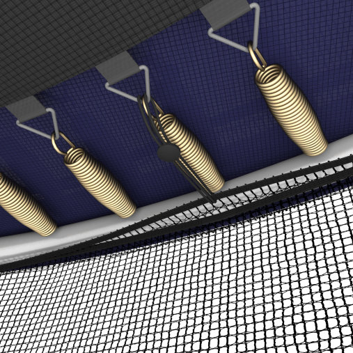 Батут каркасный UNIX line 14 ft (4.27 м) SUPREME GAME (синий) с внутренней защитной сетью и лесницей Батут каркасный UNIX line 14 ft (4.27 м) SUPREME GAME (синий) с внутренней защитной сетью и лесницей