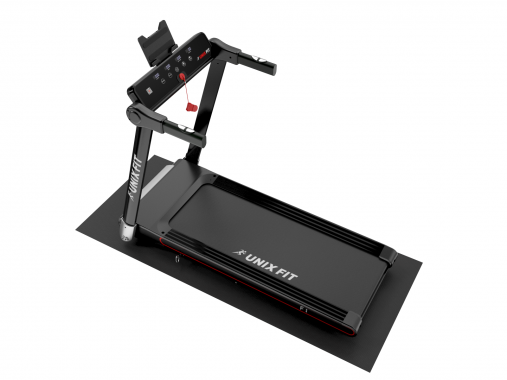 Беговая дорожка UNIX Fit Hi-tech F1 Dark Storm с системой суперкомпактного складывания Беговая дорожка UNIX Fit Hi-tech F1 Dark Storm с системой суперкомпактного складывания