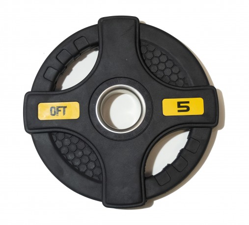 Набор черных олимпийских дисков 51 мм OFT 2HGP 1,25-20 кг (общий вес 107,5 кг) обрезиненных с двойным хватом (12 блинов) Набор черных олимпийских дисков 51 мм OFT 2HGP 1,25-20 кг (общий вес 107,5 кг) обрезиненных с двойным хватом (12 блинов)